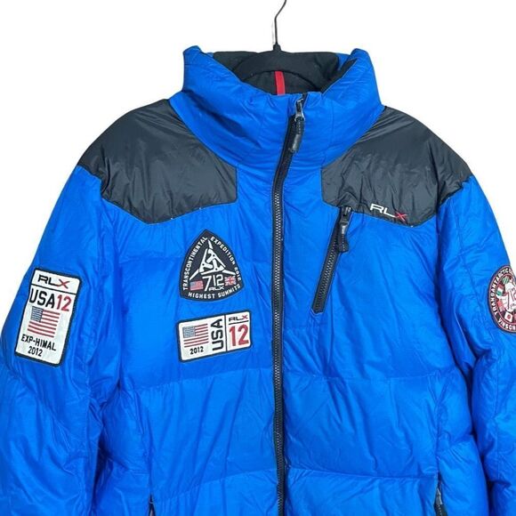 Ralph Lauren RLX Transantarctic Expedition Down Puffer Jacket Blue Mens Large - Picture 3 of 16